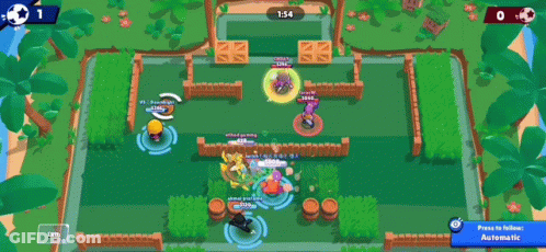 A Screenshot Of A Video Game Called Brawl Stars On A Phone . GIF