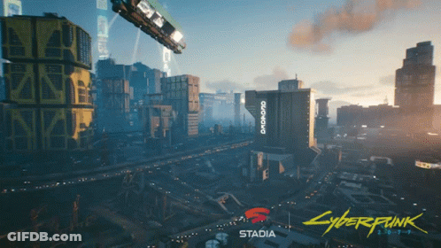 A Screenshot Of A Video Game Called Cyberpunk 2077 GIF