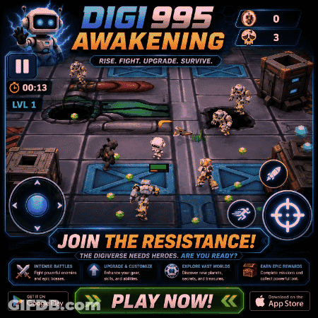 A Screenshot Of A Video Game Called Digi995 Awakening GIF