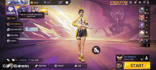 A Screenshot Of A Video Game Called Freefire GIF