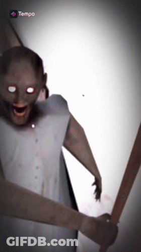 A Screenshot Of A Video Game Called Tempo Shows A Scary Looking Character GIF