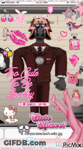 A Screenshot Of A Video Game Called Too Cute To Be Spooky GIF