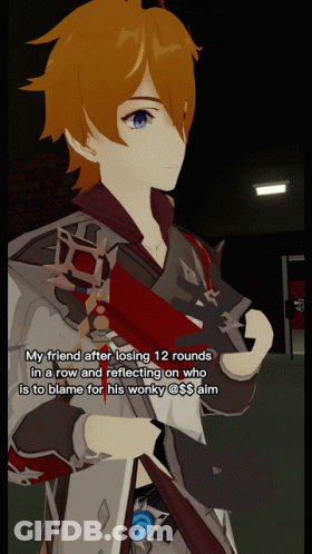 A Screenshot Of A Video Game Character With A Quote About Losing 12 Rounds GIF