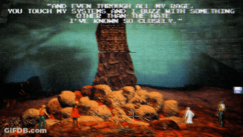 A Screenshot Of A Video Game Says " And Even Through All My Rage " GIF
