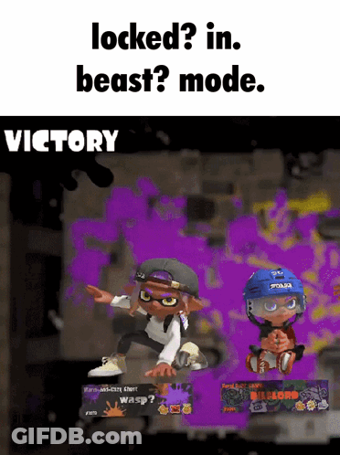 A Screenshot Of A Video Game Says Locked In Beast Mode Victory GIF