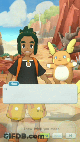 Video Game Boy And Hau Pokemon GIF