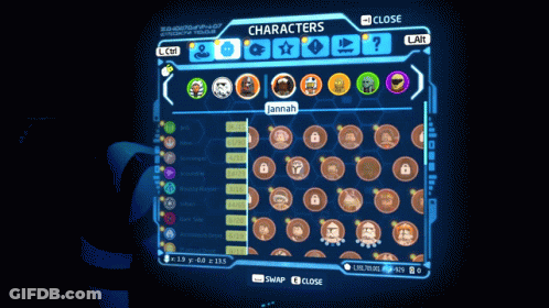 A Screenshot Of A Video Game Shows A Character Called Jannah GIF