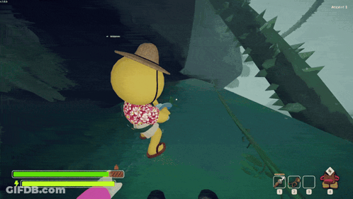 A Screenshot Of A Video Game Shows A Character Wearing A Hat GIF