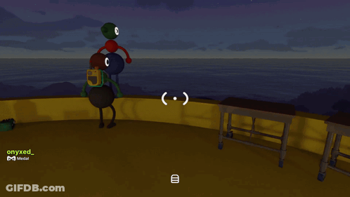 A Screenshot Of A Video Game Shows A Character With A Red Scarf Around Their Neck GIF