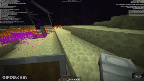 A Screenshot Of A Video Game Shows A Ender Dragon GIF