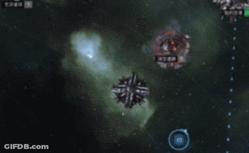 A Screenshot Of A Video Game Shows A Few Ships Including One That Says ' Swamp ' On It GIF