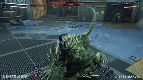 A Screenshot Of A Video Game Shows A Lizard In The Background GIF