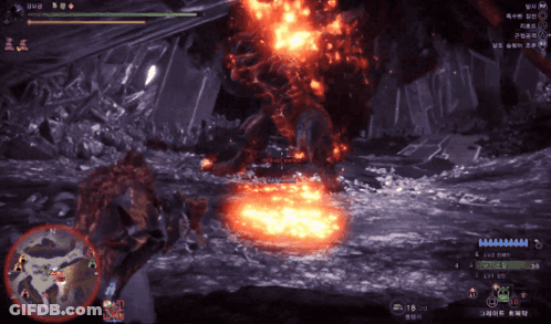 A Screenshot Of A Video Game Shows A Monster Being Killed GIF