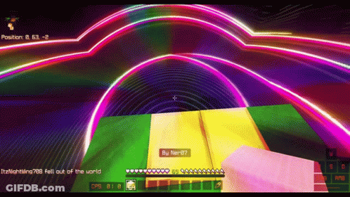 A Screenshot Of A Video Game Shows A Person Falling Out Of A World GIF