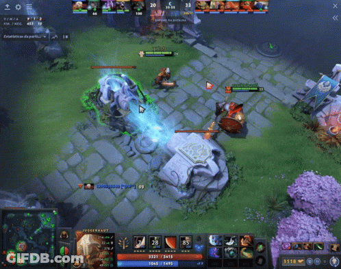 A Screenshot Of A Video Game Shows A Player With A Score Of 1415 GIF