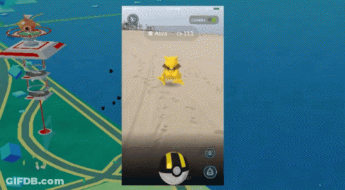 A Screenshot Of A Video Game Shows A Pokemon Being Struck By A Bullet GIF