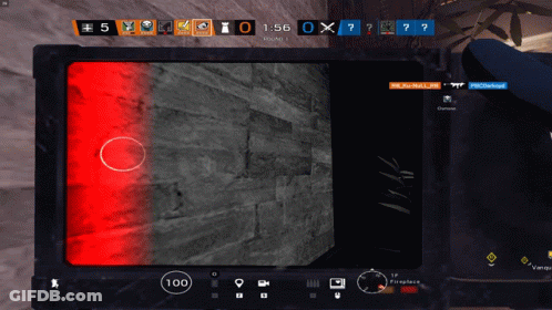 A Screenshot Of A Video Game Shows A Red Circle In The Middle GIF