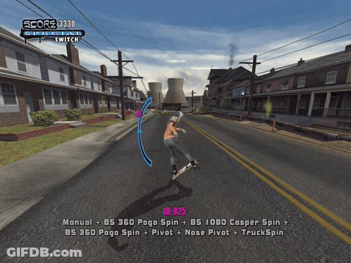A Screenshot Of A Video Game Shows A Score Of 3330 GIF