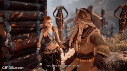 A Screenshot Of A Video Game Shows A Woman Named Teresa GIF