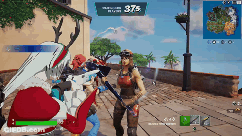 A Screenshot Of A Video Game Shows Players Waiting For 37 Seconds GIF