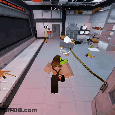 A Screenshot Of A Video Game Shows The Time As 12:44 GIF