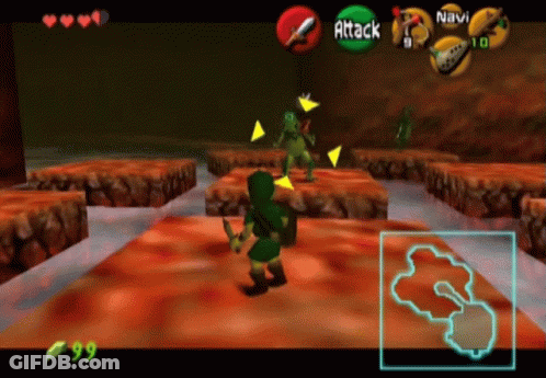 A Screenshot Of A Video Game That Says Attack On The Screen GIF