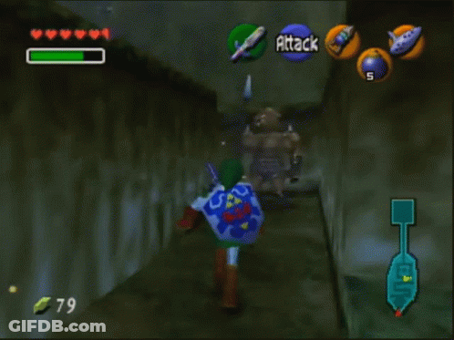 A Screenshot Of A Video Game That Says Attack On The Screen GIF