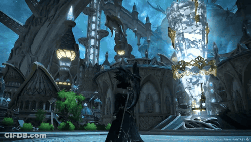 A Screenshot Of A Video Game That Says Final Fantasy On The Bottom GIF