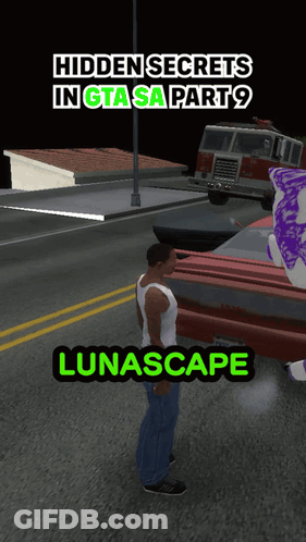 A Screenshot Of A Video Game That Says Hidden Secrets In Gta Sa Part 9 GIF