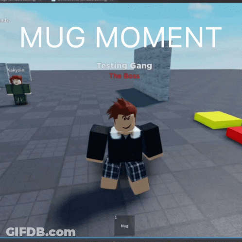 A Screenshot Of A Video Game That Says Mug Moment On The Top GIF