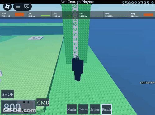 A Screenshot Of A Video Game That Says " Not Enough Players " At The Top GIF