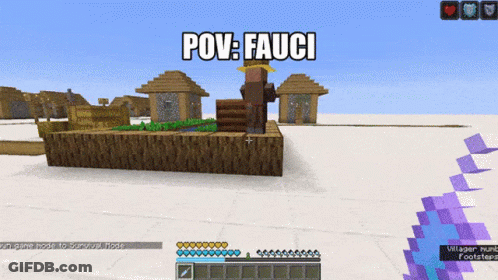A Screenshot Of A Video Game That Says Pov Fauci On It GIF
