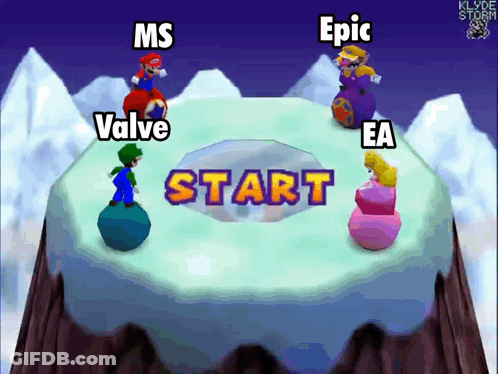 A Screenshot Of A Video Game That Says Start On It GIF