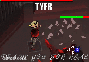 A Screenshot Of A Video Game That Says Tyfr On The Top GIF