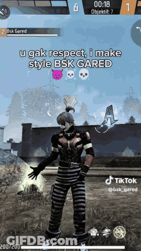 A Screenshot Of A Video Game That Says U Gак Respect I Make Style Bsk Gared GIF
