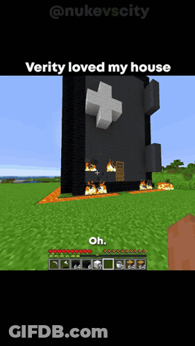 A Screenshot Of A Video Game That Says Verity Loved My House Oh GIF