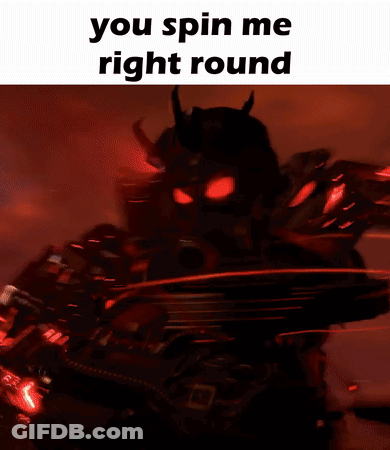A Screenshot Of A Video Game That Says You Spin Me Right Round . GIF