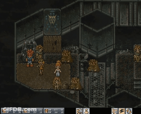 A Screenshot Of A Video Game Where Hp And Mp Are Restored GIF