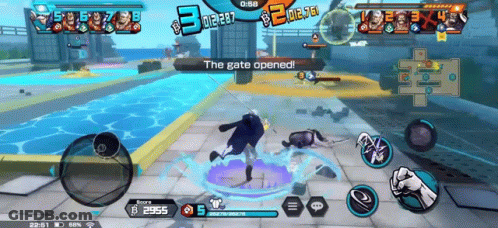 A Screenshot Of A Video Game Where The Gate Is Open GIF