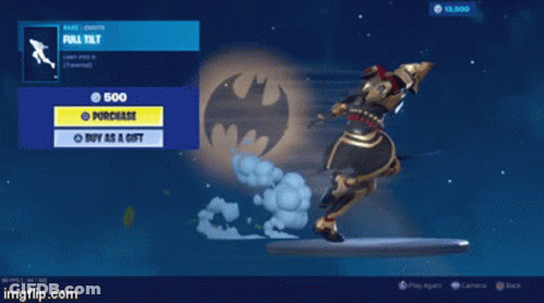 A Screenshot Of A Video Game With A Batman Logo On It GIF