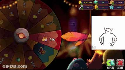 A Screenshot Of A Video Game With A Cat On The Bottom Left GIF