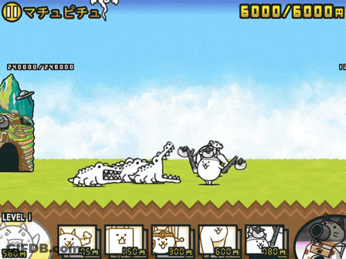 A Screenshot Of A Video Game With A Crocodile And A Sheep GIF