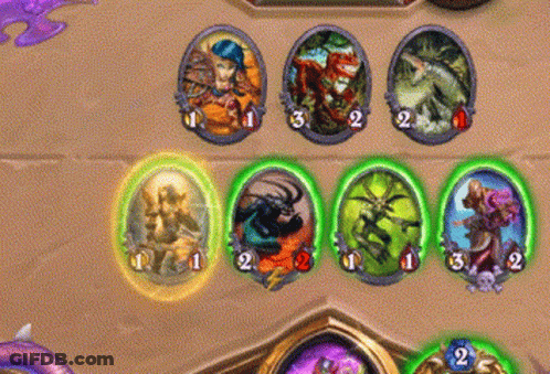 A Screenshot Of A Video Game With A Lot Of Cards On It GIF