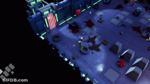 A Screenshot Of A Video Game With A Neon Sign That Says " On Air " GIF