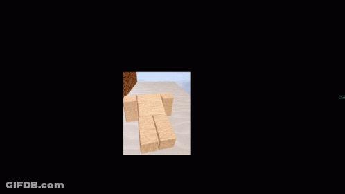 A Screenshot Of A Video Game With A Person Made Out Of Blocks GIF
