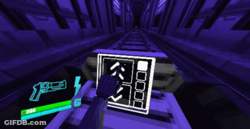 A Screenshot Of A Video Game With A Purple Background And A Green Bar That Says 200 GIF