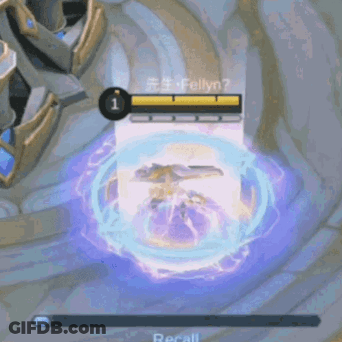 A Screenshot Of A Video Game With A Purple Circle Around It GIF