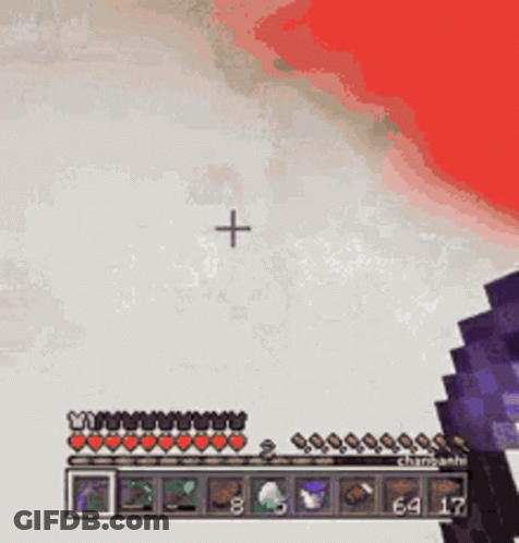 A Screenshot Of A Video Game With A Purple Monster And A Cross On It . GIF