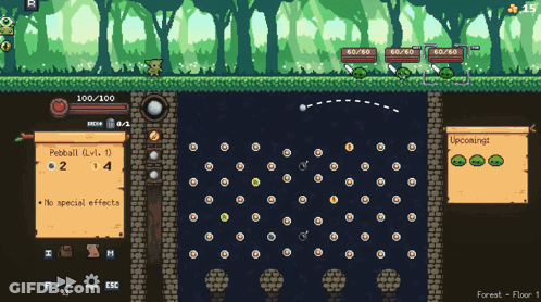 A Screenshot Of A Video Game With A Score Of 100/100 GIF