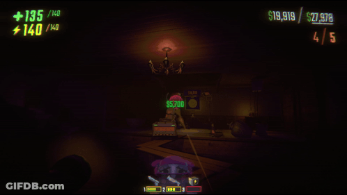 A Screenshot Of A Video Game With A Score Of 135 140 140 GIF